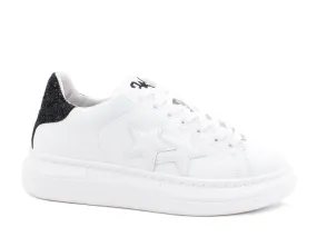 2STARS Sneakers Glitter White Black 2SD2885