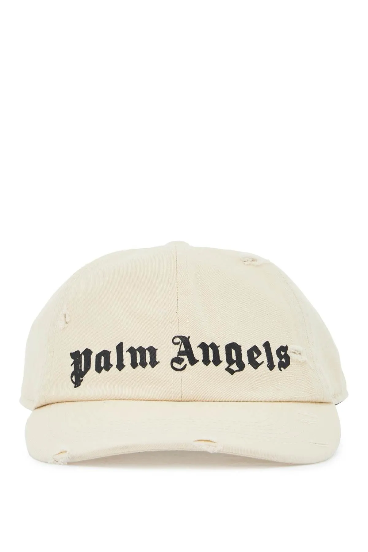 Cappello baseball distressed con logo