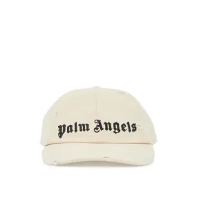 Cappello baseball distressed con logo