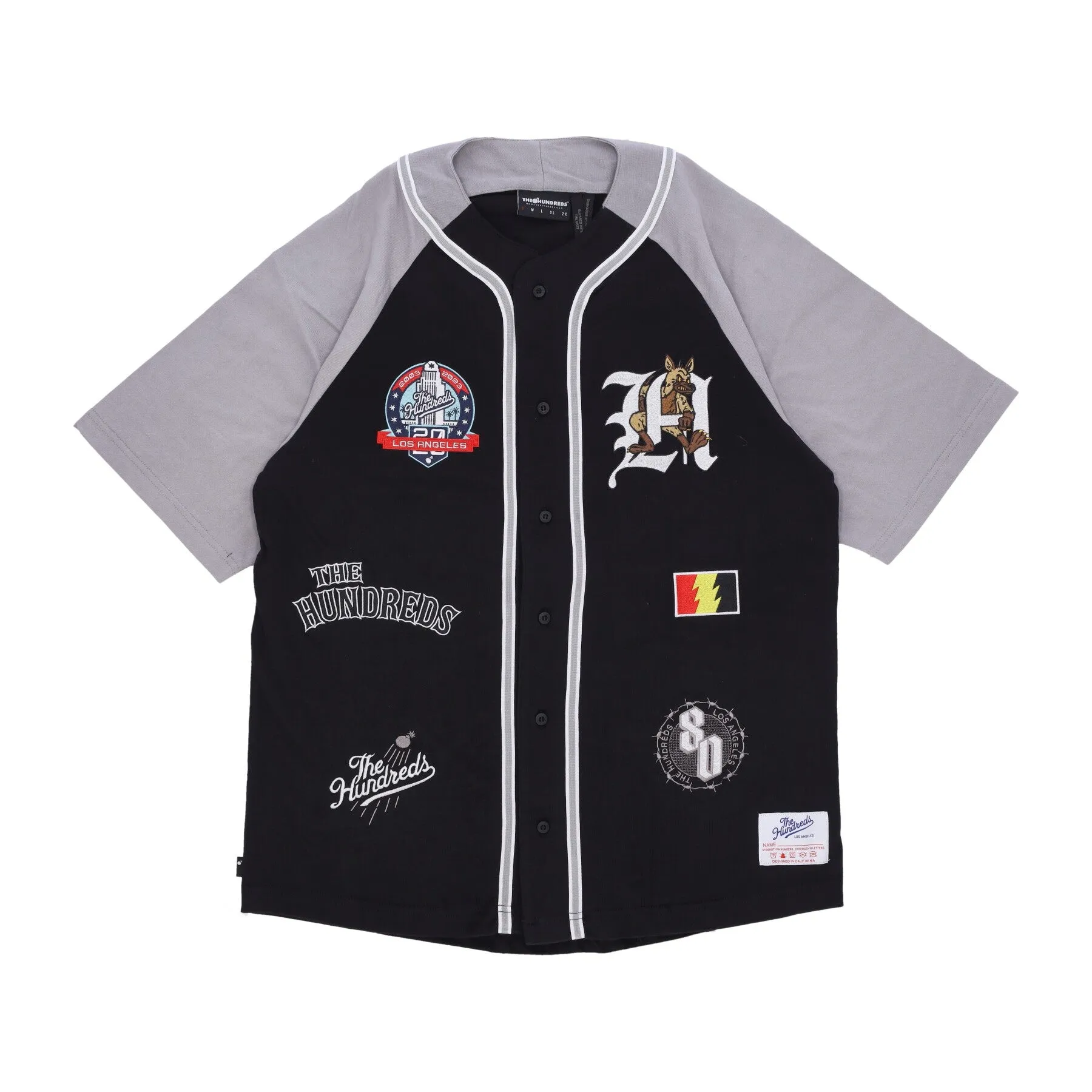 Casacca Bottoni Uomo League Jersey Black