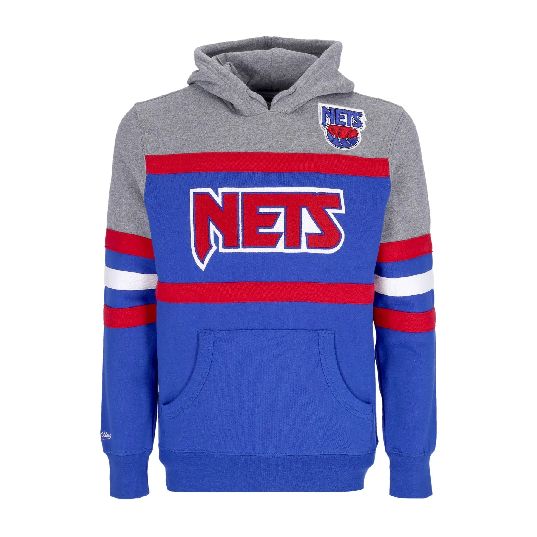 Felpa Cappuccio Uomo Nba Headcoach Hoodie Hardwood Classics Nejnet Royal