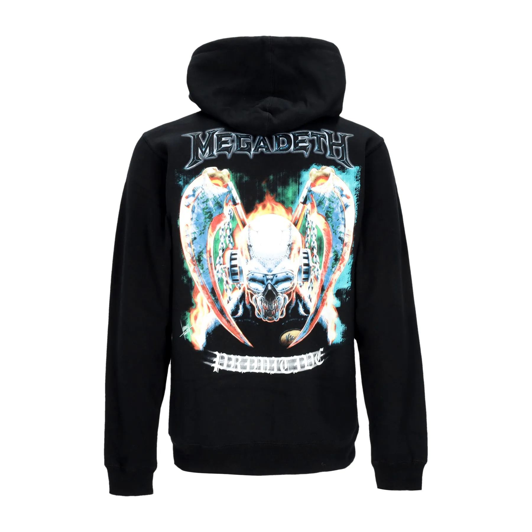Felpa Cappuccio Zip Uomo United Zip Hoodie X Megadeth Black