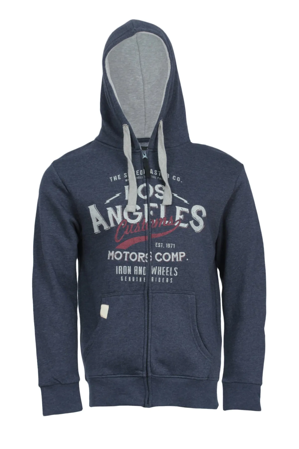 Felpa full zip con cappuccio