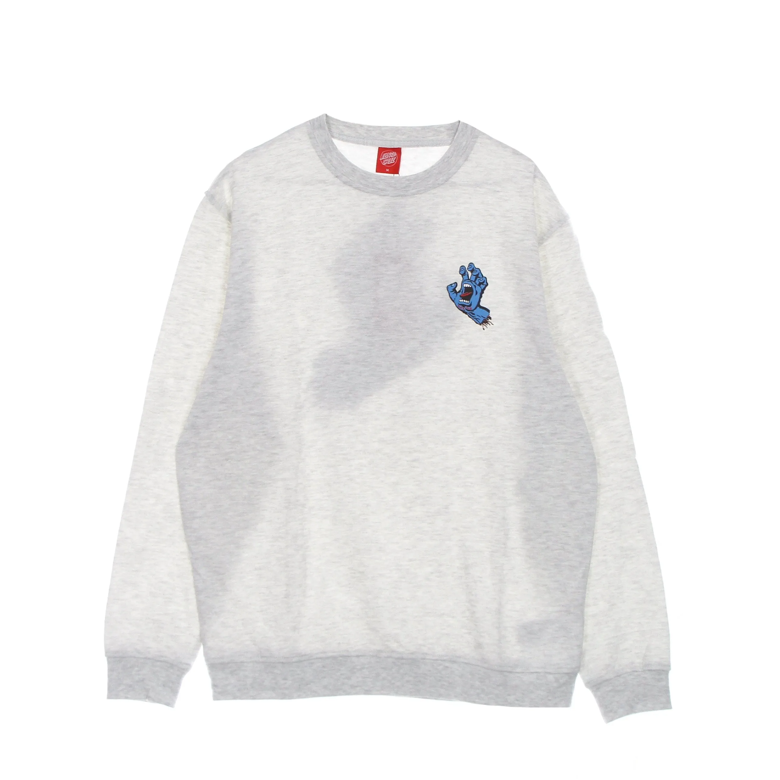 Felpa Girocollo Uomo Screaming Hand Chest Crew Athletic Heather