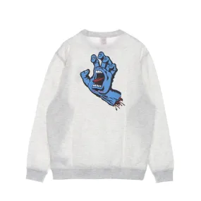 Felpa Girocollo Uomo Screaming Hand Chest Crew Athletic Heather