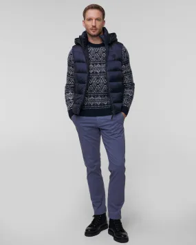 Gilet blu scuro con piumino da uomo BOGNER Holger-D 38386856-413