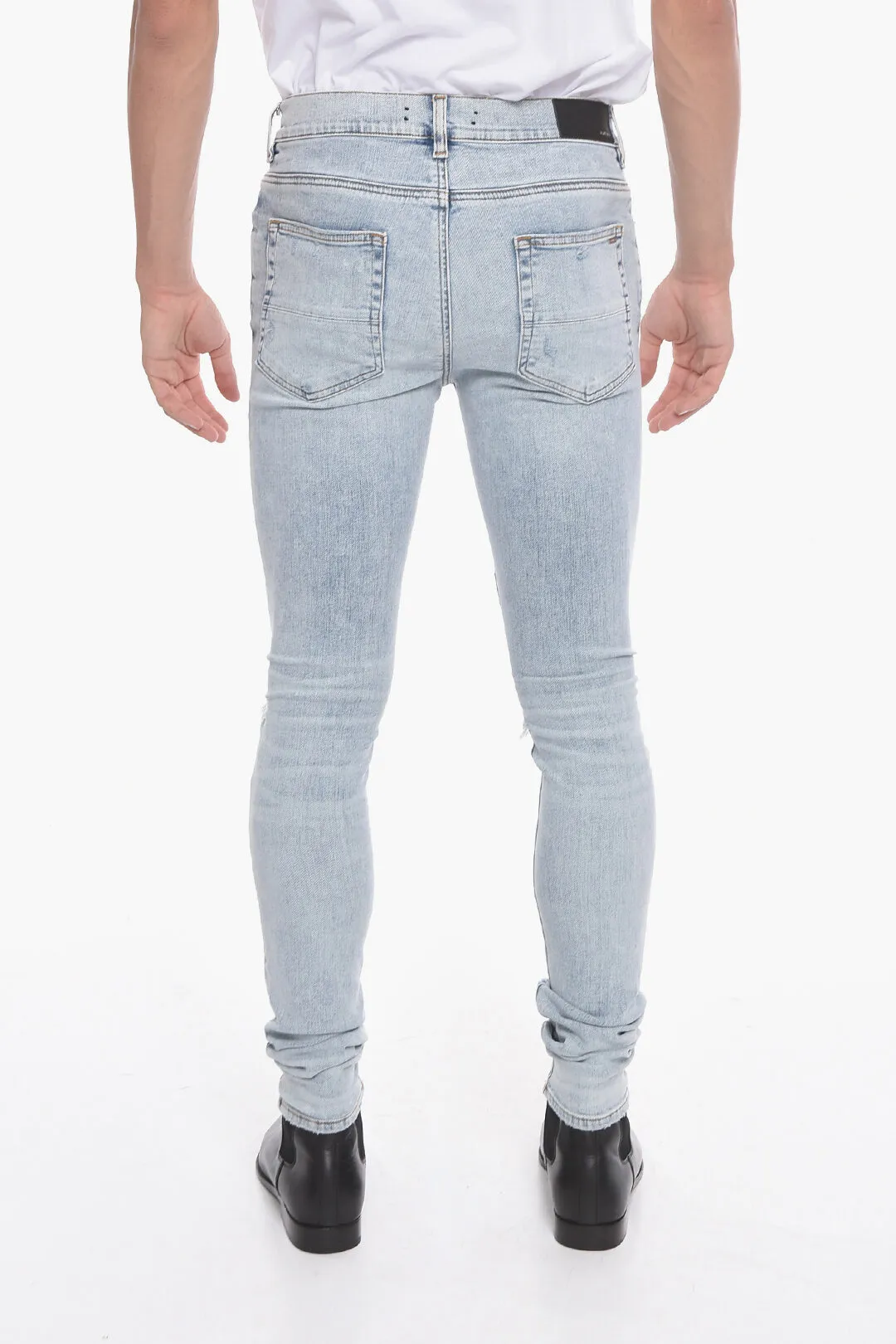 Jeans Skinny PAJAMA ARTPATCH con Dettagli Patch 14cm
