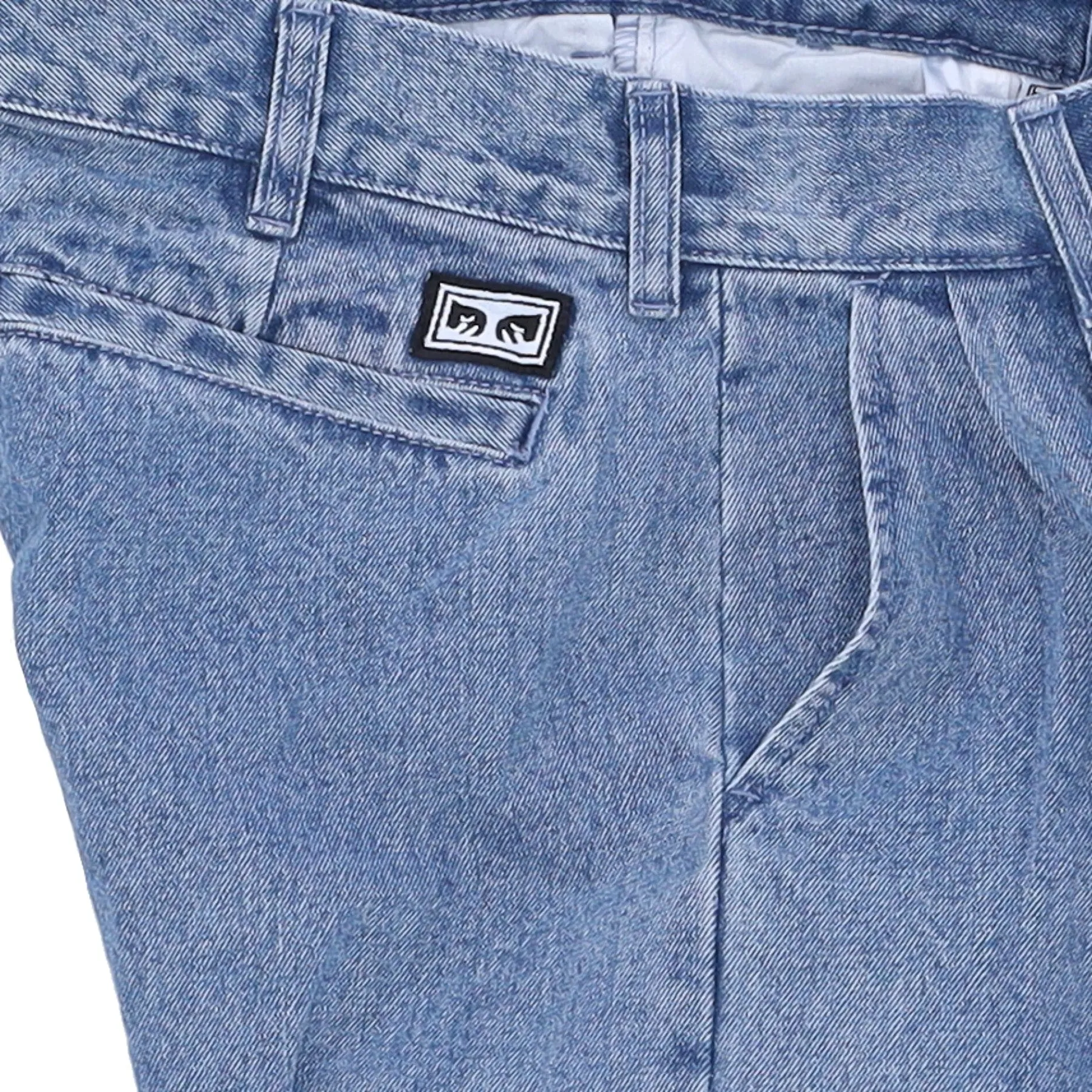 Jeans Uomo Fubar Pleated Bull Denim Pant Light Indigo