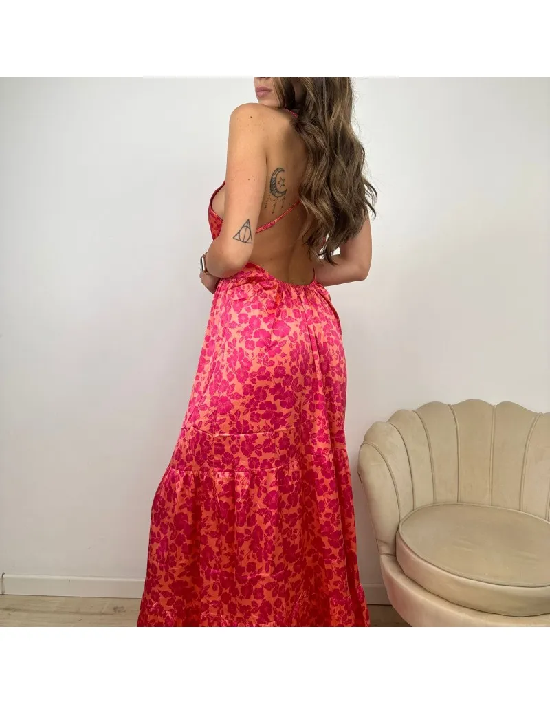 LONG DRESS LOREN FUCSIA