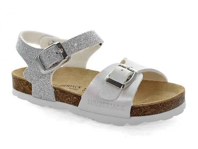 LUMBERJACK SANDALI BAMBINA JUNIOR ESTATE SGB4206-001X65CA001  BIRBA WHITE