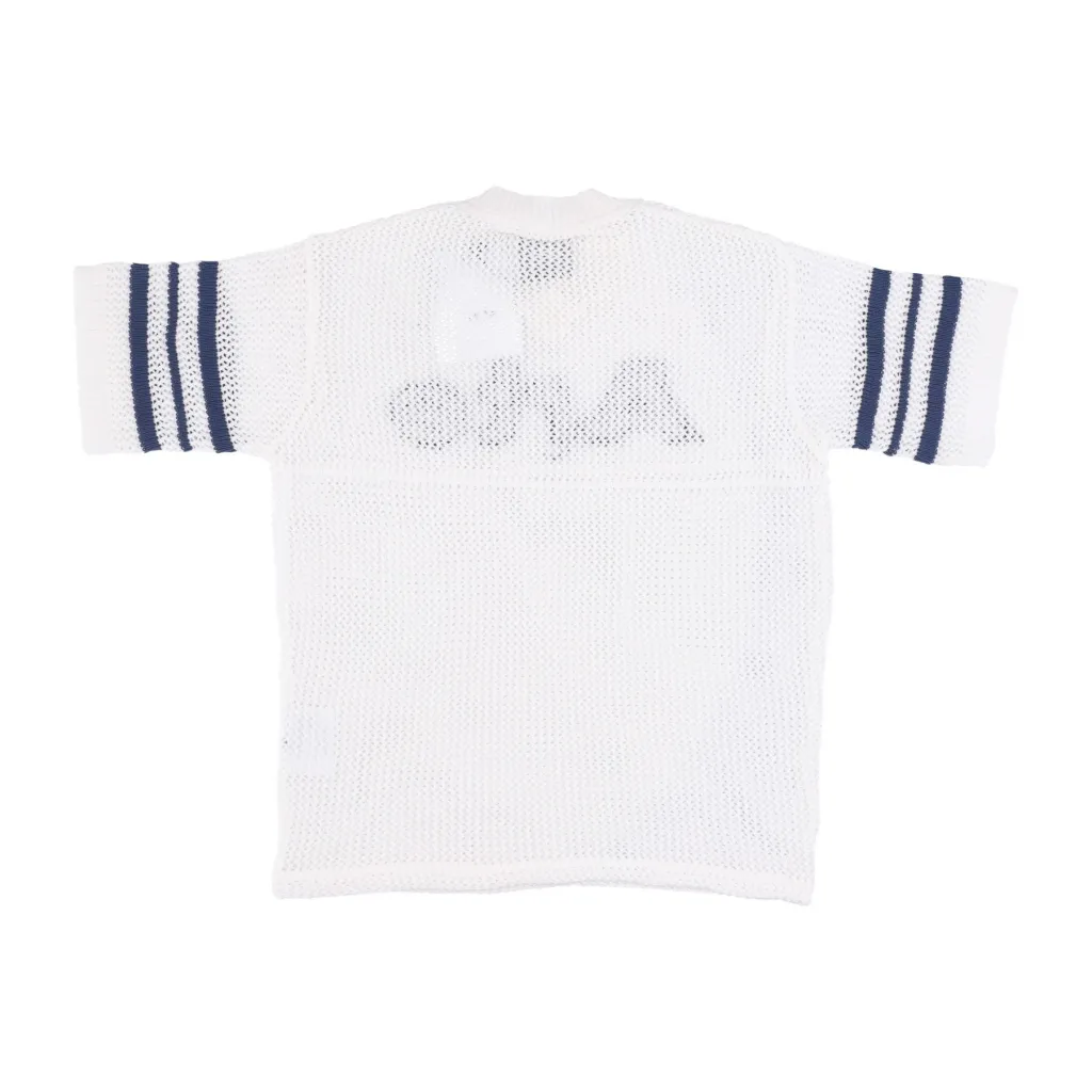 maglietta uomo shane knit stripe shirt WHITE