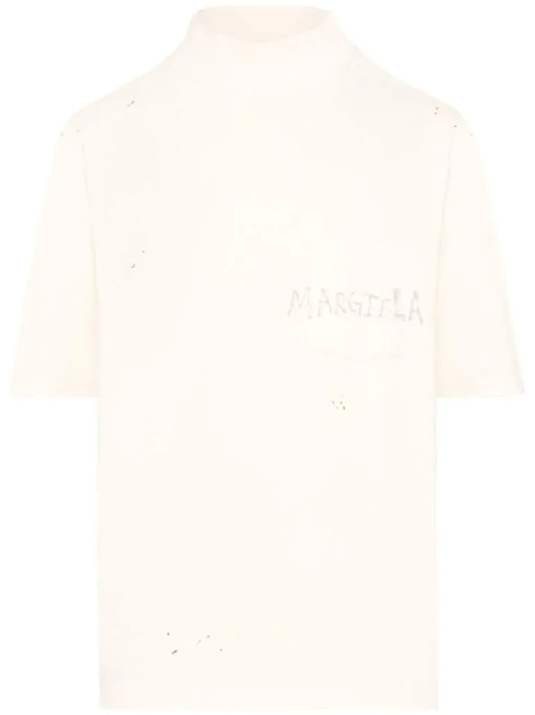 maison margiela T-shirt dettaglio schizzi