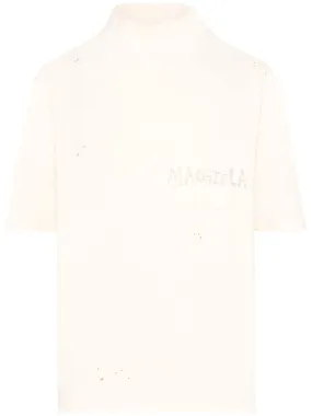 maison margiela T-shirt dettaglio schizzi