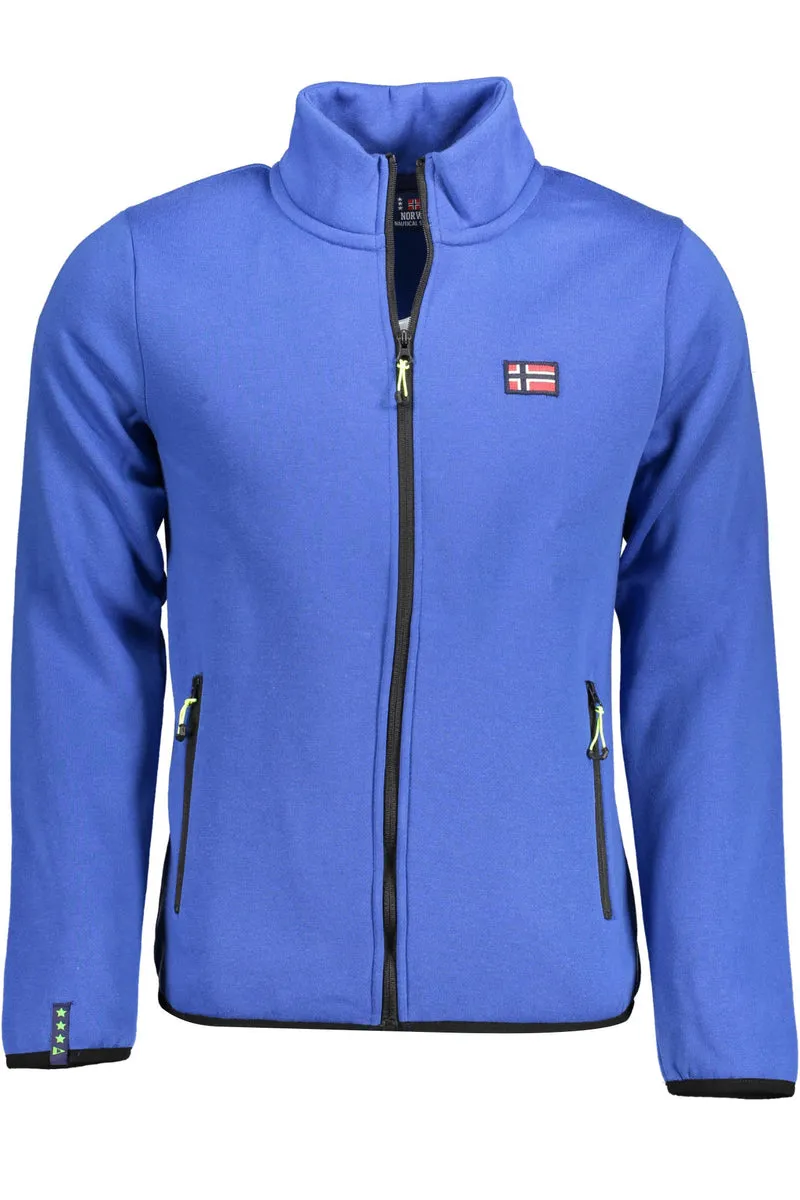 NORWAY 1963 FELPA CON ZIP UOMO BLU
