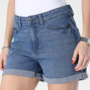 Pantaloncini da donna in denim blu Smiley Jean