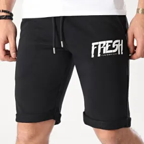 Pantaloncini da jogging con logo Nero Bianco
