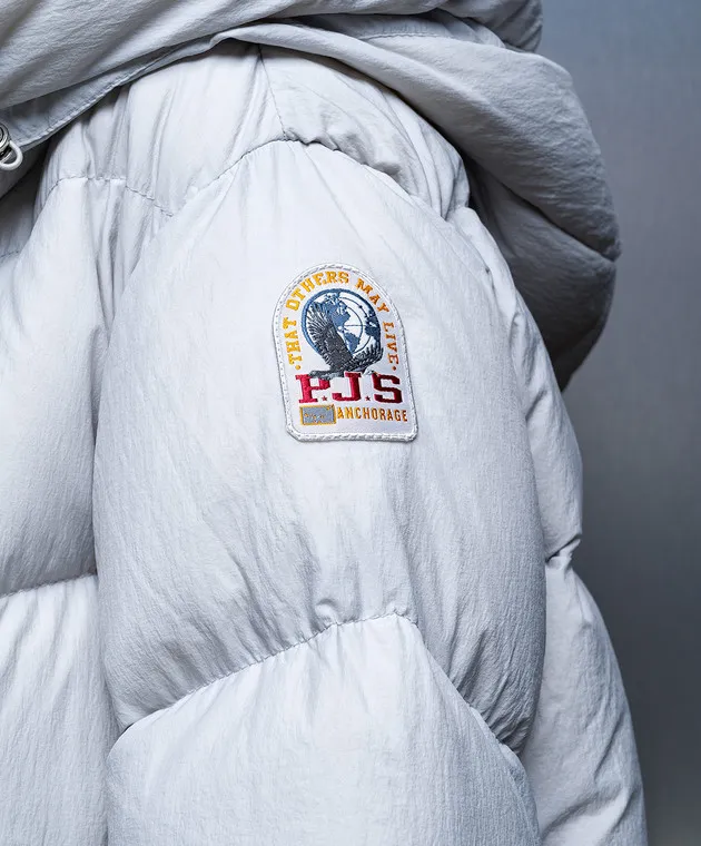 Parajumpers Piumino Amane grigio con logo 23WPWPUCP32