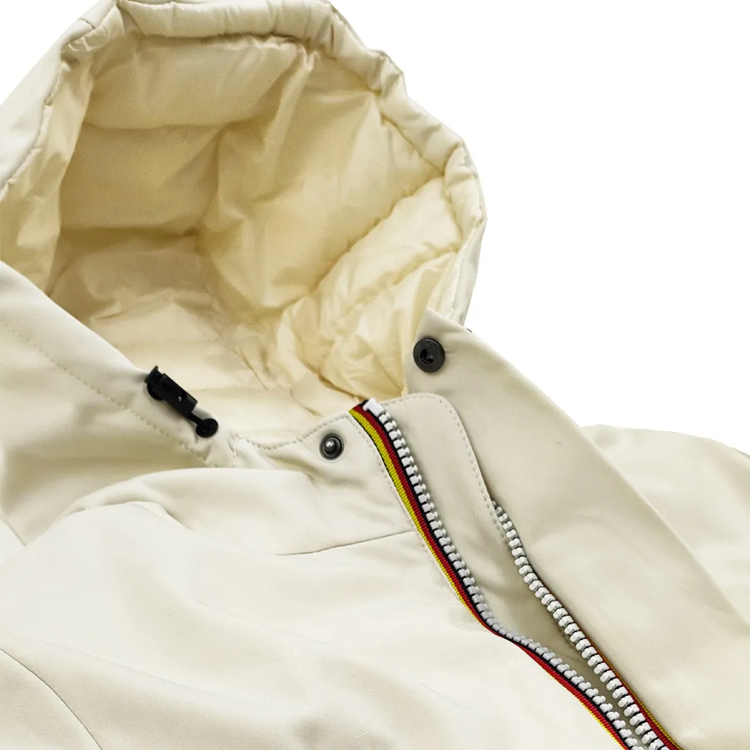 Parka Uomo con Cappuccio colore Panna