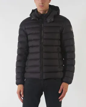 Piumino Concrete Nero con Cappuccio