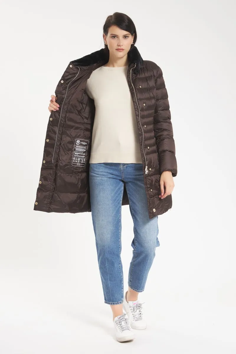 Piumino Donna Marrone