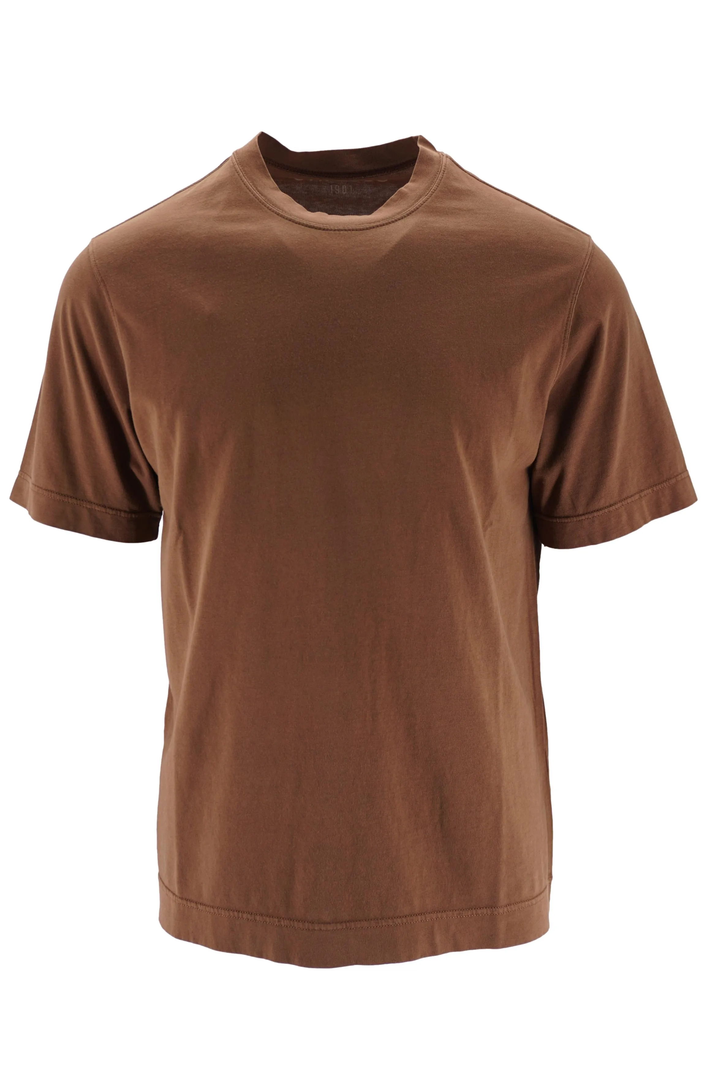 Pure Cotton Jersey T-Shirt / Brown