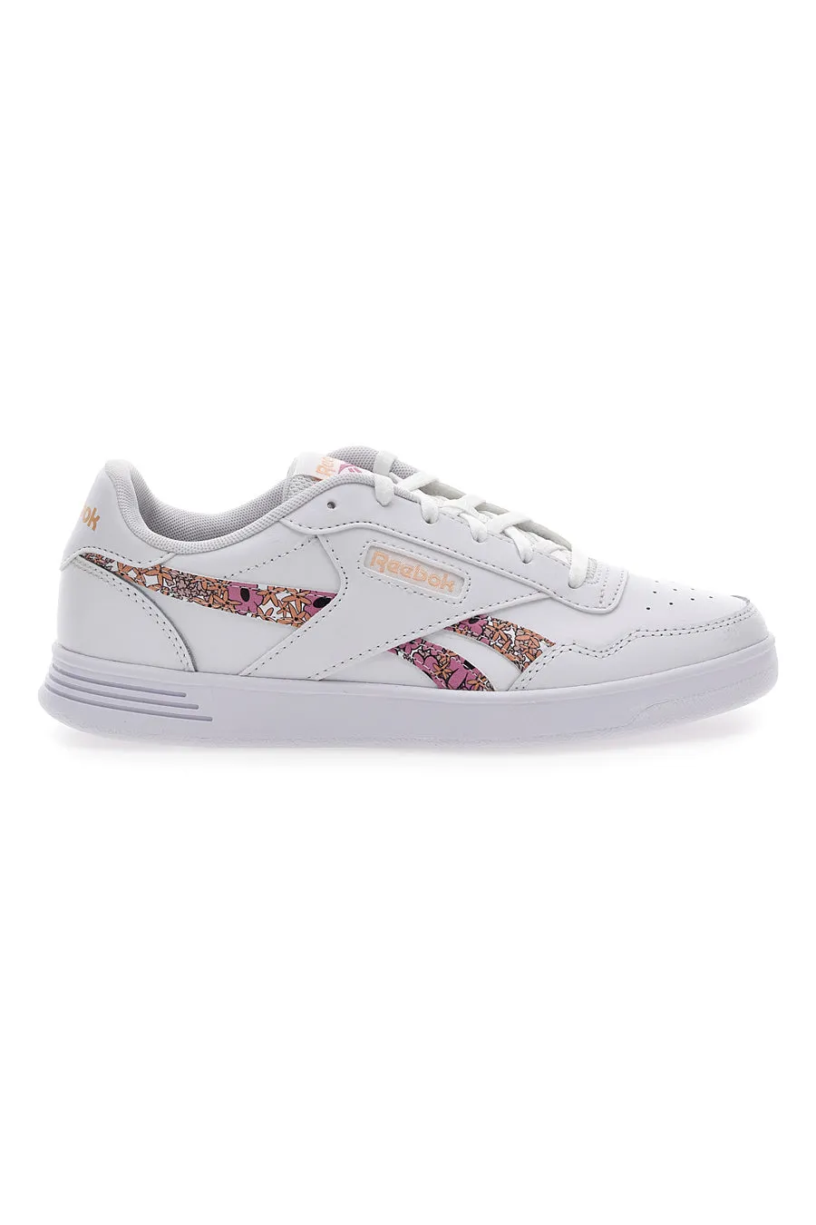   REEBOK Sneakers Bianche e Rosa Con Brillantini Reebok Court Advance