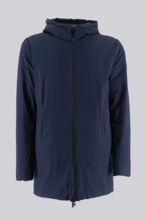 Reversible Long Down Jacket / Blue