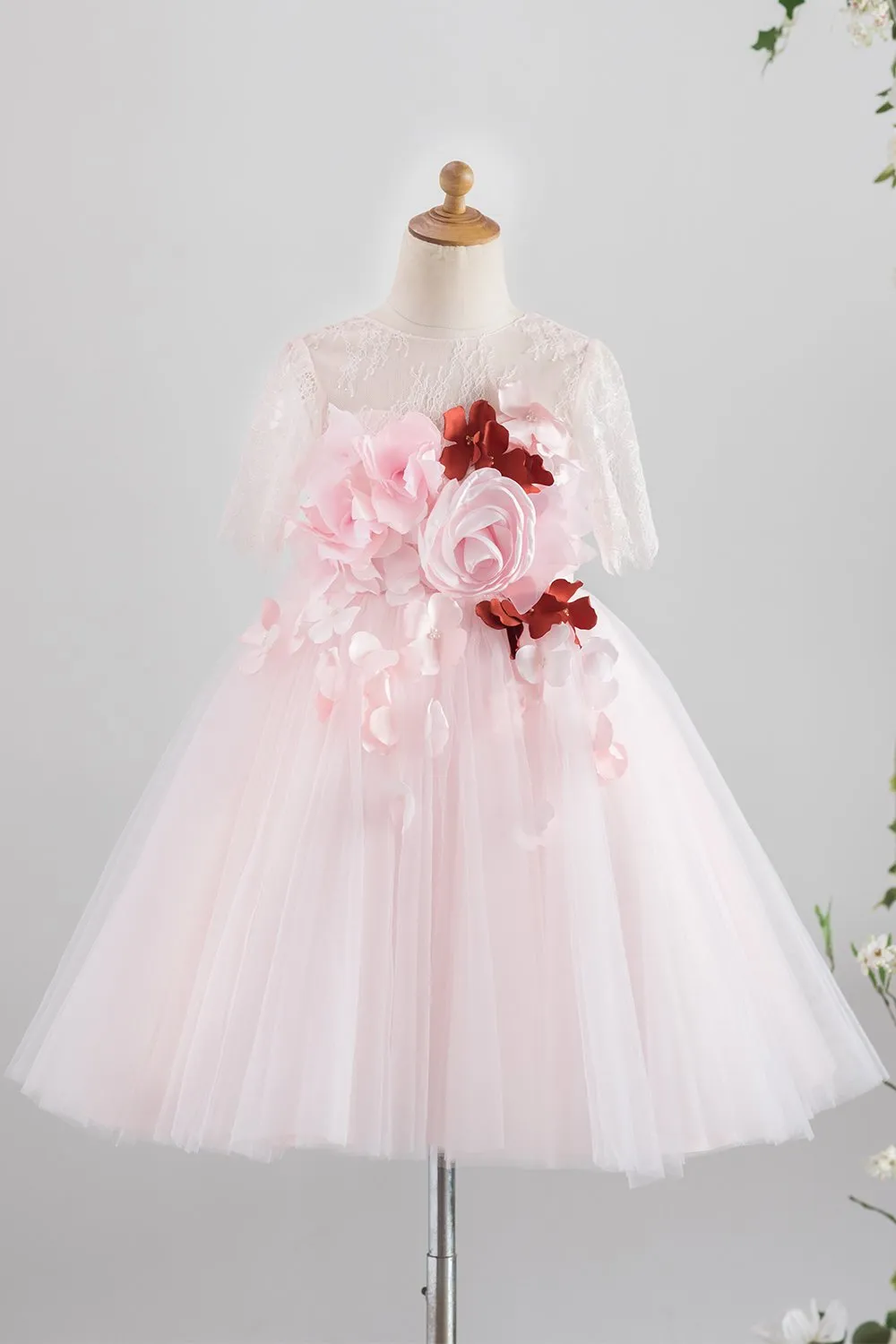 Rosa Tulle Flower Girl Dress