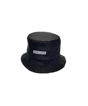 Simplicitas Bucket cappello in cotone biologico reversibile, nero