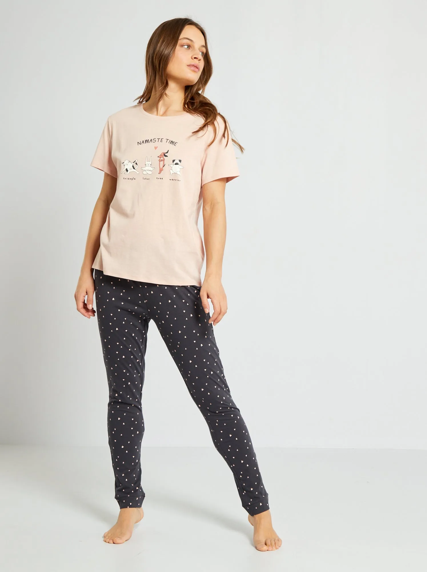 T-shirt in maglia jersey - ROSA