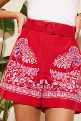 V&A | Love & Roses - Shorts Con cintura stampati