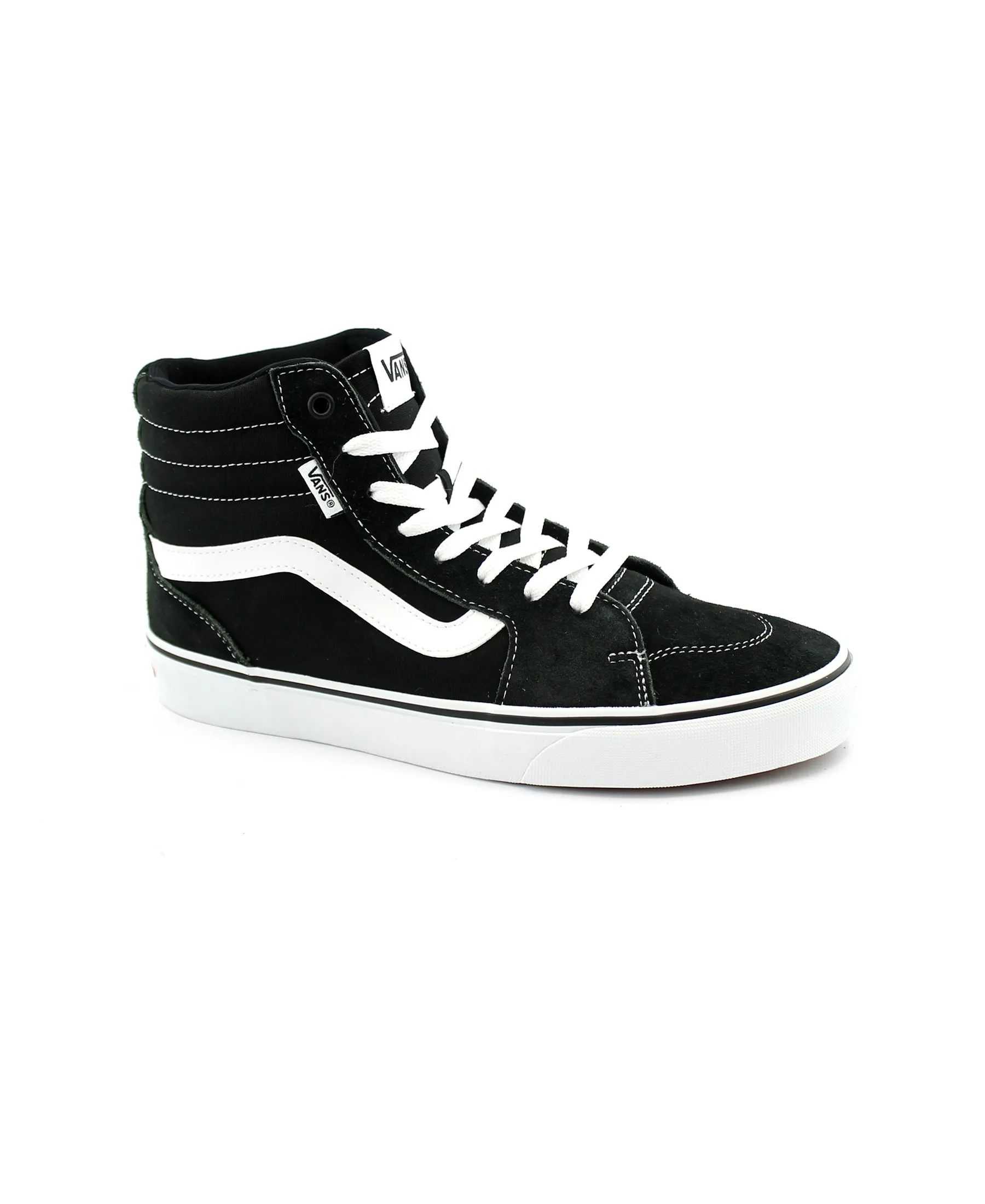 VANS FILMORE HI ZLIJU1 black white bianco nero scarpe uomo sneakers lacci tessuto